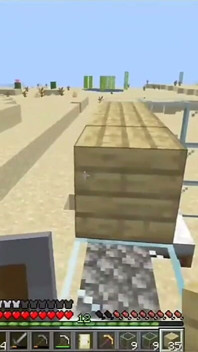 สร้างครั้งแรกใน Minecraft