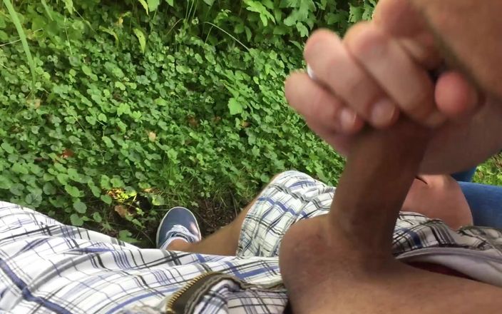 Double-Dutchies: Risky Outdoor - Feeding on a Park Bench