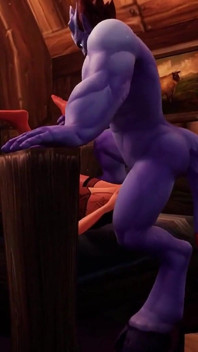 Sexy Elf Gets Big Blue Dick - Warcraft Parody