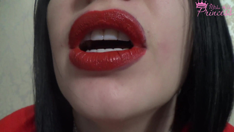 Goddess Misha Goldy: Reddest Lips