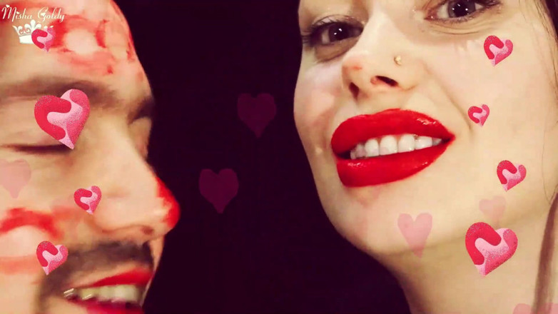 Goddess Misha Goldy: Kompilasi ciuman muka dan badan Valentines!