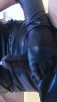 Cum & Piss in Black Nylon and Leather Promo