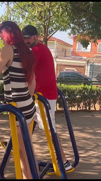 Wife Shows off in Public at the Park!