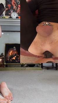 Femdom Fireside Pegging - Amateur Anal Strapon Fucking