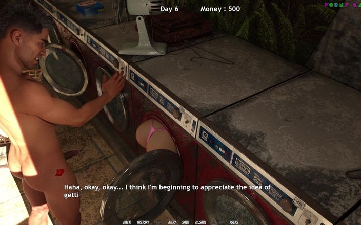 Porny Games: Лиза, полное расследование! от Dragofinder Studio - День пляжа и секс на брошенной прачечной 1