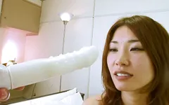 Hairy asiatic babe gets fucked in POV