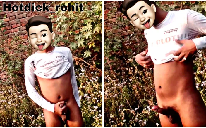 Hotdick_rohit: Indian teen boy cumshot at the jungle