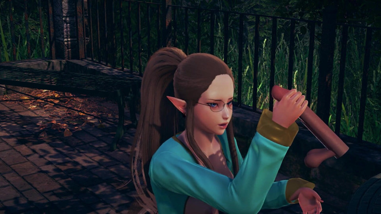 Waifu club 3D: Požádal elfku, aby si vyhoněla velkého ptáka