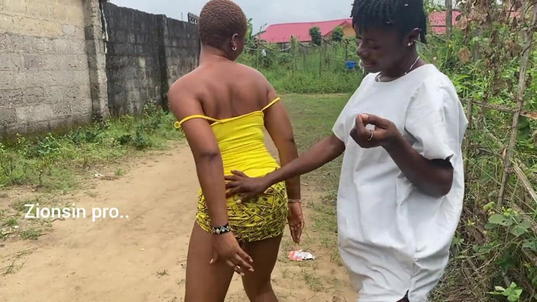 Zion: Naughty African Teen Showcasing Their Asses in Broad Daylight
