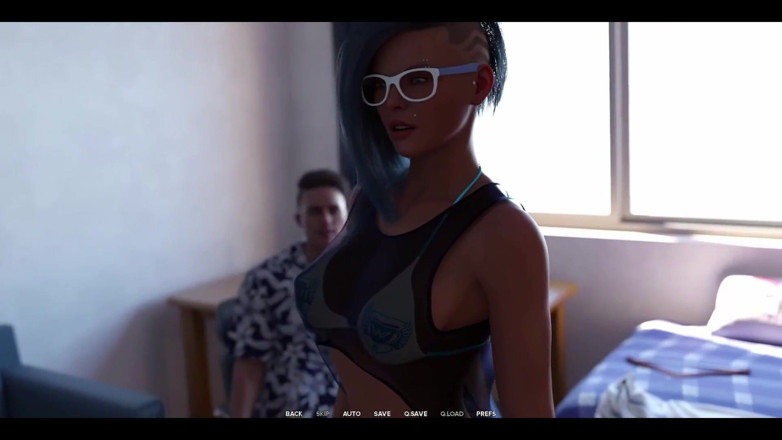 AVN Teller: Taboo University - chica universitaria arogant de pelo azul quiere hacer...