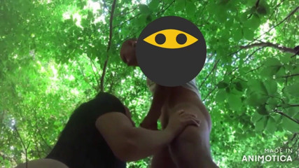 Wet Sex: Blowjob and pee outdoor to the woods.