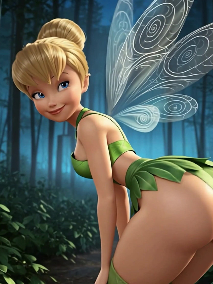 Wraith ward: Tiny Tinkerbell Backs up on a Huge Cock