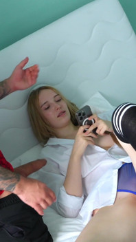 While Stepmom Is Shopping, Her Horny Stepdaughter Is Moaning Under Her Foster Stepdad's Huge Dick!