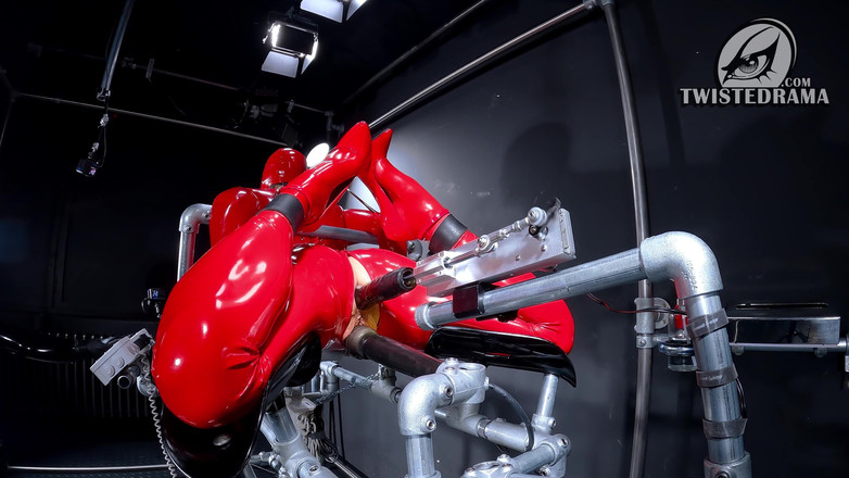 Twistedrama: Climax Slut on Hog Tie Machine