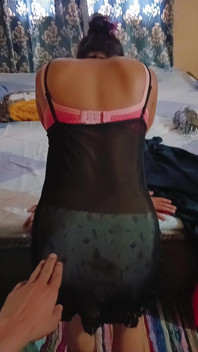 Desi Bhabhi in Sexy Black Lingerie