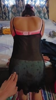 Desi Bhabhi in Sexy Black Lingerie