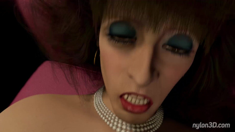 N3D animation: Marilyn gets sprayed on her face