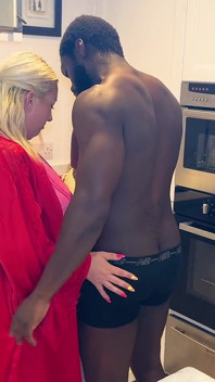 Mel Moore's Kitchen Fuck & Tit Cumshot W/ Jack Sparrow