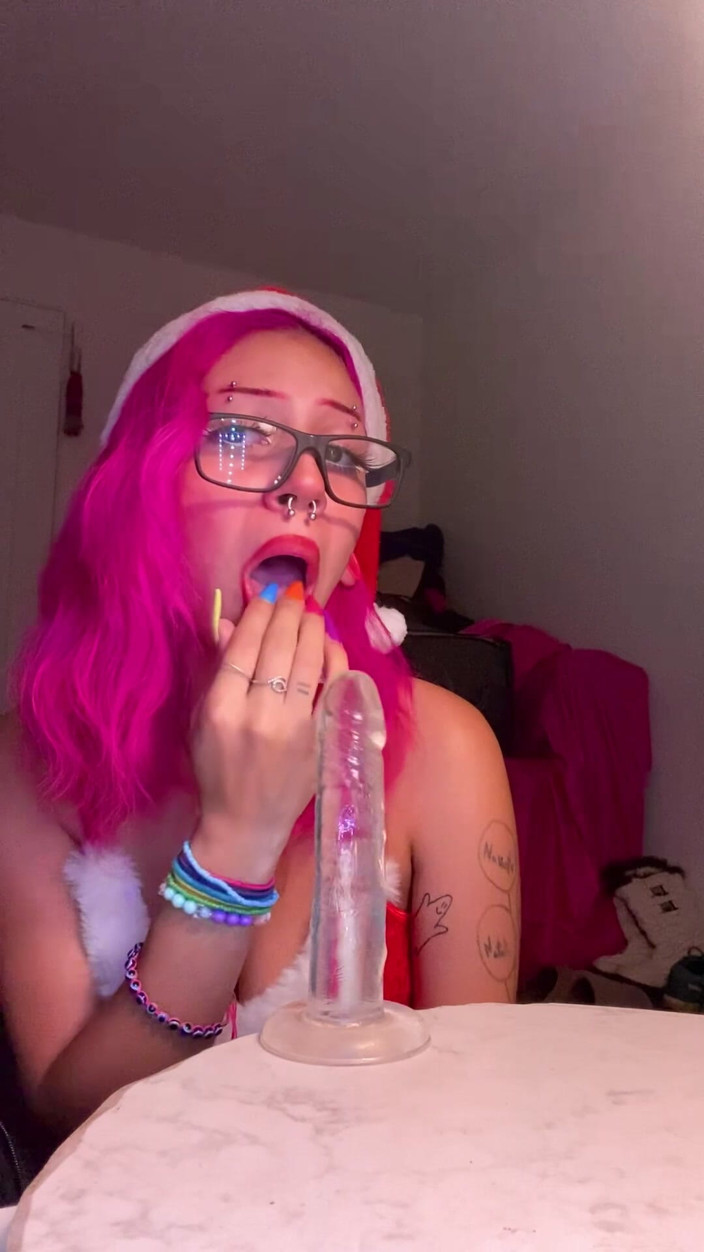 Nali Marie: Naughty Mrs. Claus Sucks a Dildo Bigger Than Santa's Cock