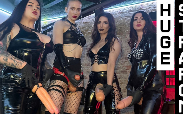 LUXurious Sins: Pegging Femdom Gangbang with Huge Strapon Cocks Mistress Karino, Malinatrix,...
