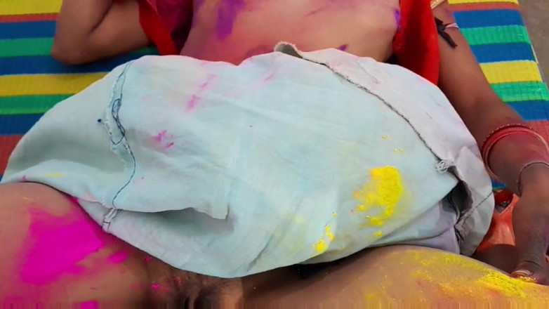 Amit yadav: Khusus Holi dengan teman suami.