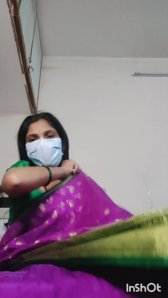 Desishycouple: Desi Bhabhi Shivani Napalona w Pink Sari.
