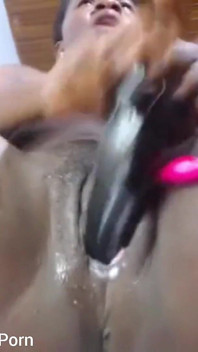 Vigorously Pounding My Wet Pussy with Big Dildo Moaning Orgasms
