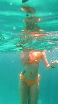Snorkelslet in het paradijs - onderwaterflits en ondeugend plagen