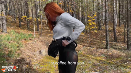 Sweetie Fox: Redhead student sucked and fucked with classmate to keep warm...
