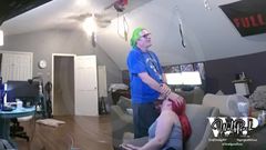 DaddyandLexa: Азиатская американская сисси транс-ловушка с большими сиськами используется для быстрячка спермы
