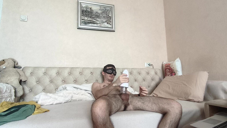 webcamboy98: Testing a Rotating Masturbator