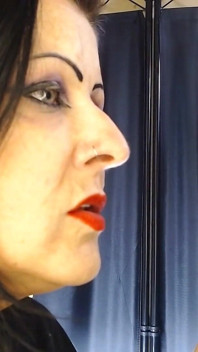 Sexy rote lippen profil rauchen