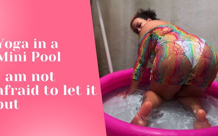 Cutiepiie Chubby: Bbw yoga trong một hồ bơi mini xì hơi