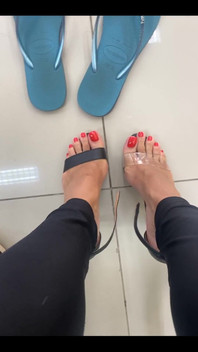 New Red Pedicure
