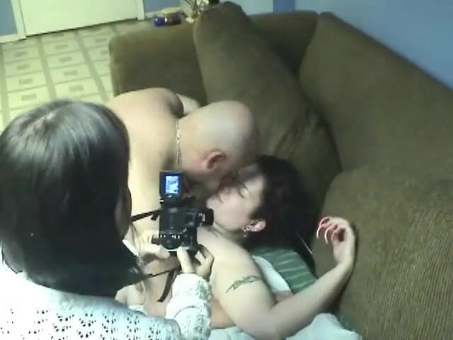 ChickPass Vintage: Tattooed BBW Christina fucks her hubby
