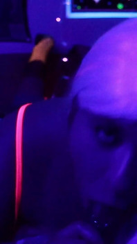 Rave Slut Sucks on a Juicy Cock