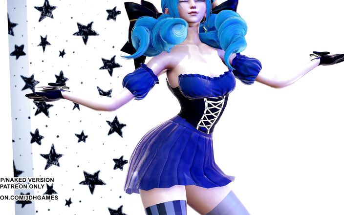 3D-Hentai Games: Bestie - Excuseme Gwen, сексуальна танцювальна ліга легенд