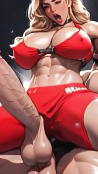 Ai generovaná super tlusté děvky jezdí na velkém čůrákovi a creampie