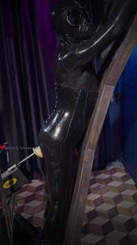 Rikki Gas Mask Session Latex Suit, Sex Machine, Drooling & Full Restraint