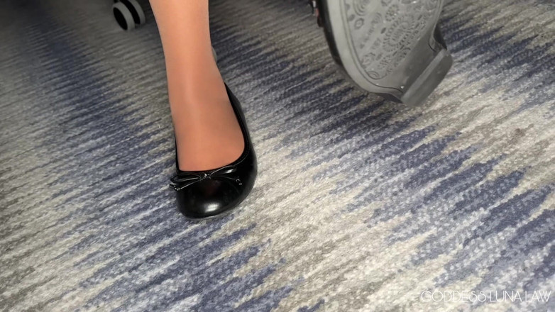 Goddess Luna Law: Büro pervers für stinkende ballettflats, WICHsanleitung, pOV