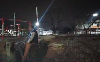 Public Sex on the Street Outdoors Caught Fucking by Police Bus Voyeurs and Trains
