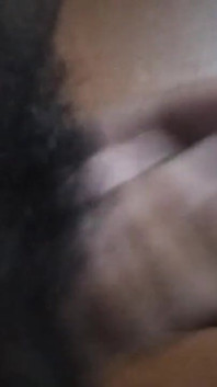 Masturbating,rubbing, and Slapping My Hairy Uncut Black Cock After Long Time