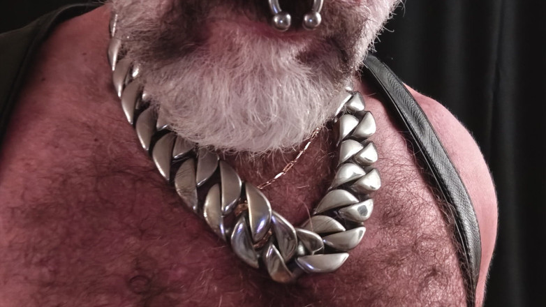 MusclesCigarsFFPig: Tit Pig Smoking His Pipe While Playing with Tits and...