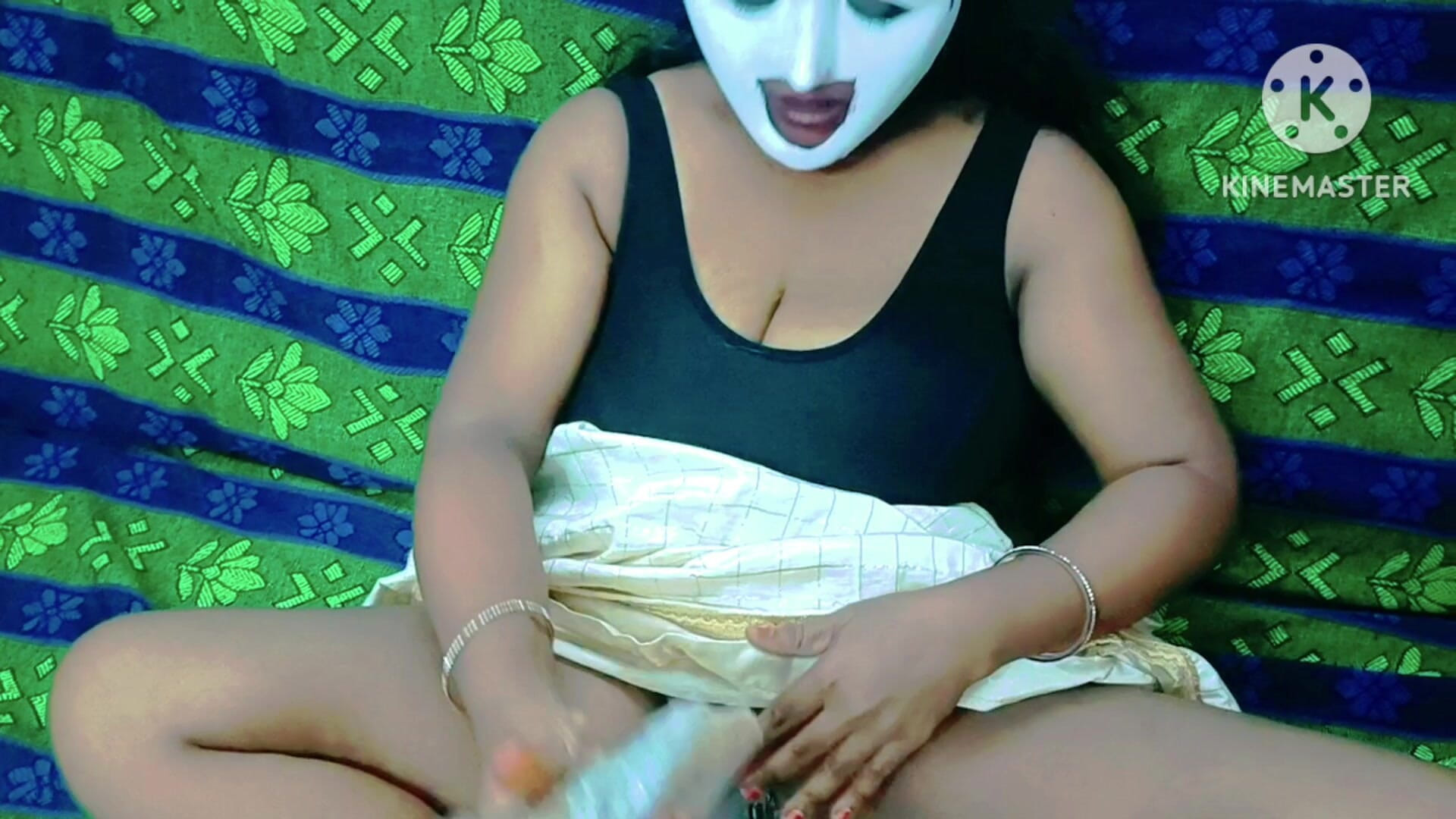 Tamil Teen Horny Girl Solo Masturbating with Wooden Roller Stick - Tamil Dirty Talk with Loud Moaning