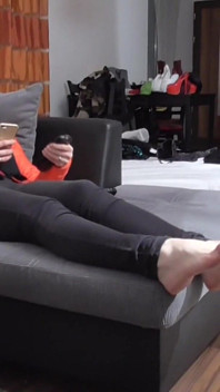 Russian Lady Feet Smelling