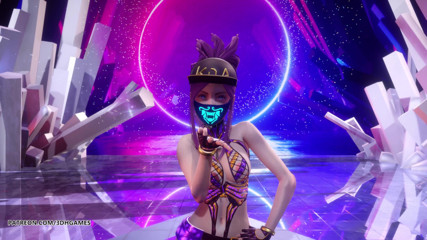 3D-Hentai Games: [MMD] (G)I-DLE - гарячий стриптиз-танець Tomboy Ahri Akali Evelynn Kaisa League of Legends KDA