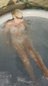 Naked in the Hot Tub