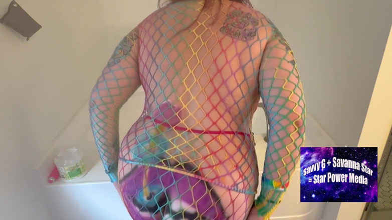 Savanna star: Savanna Star Double Shower Solo: Rave Fantasy Pussy Play &amp; Toe...