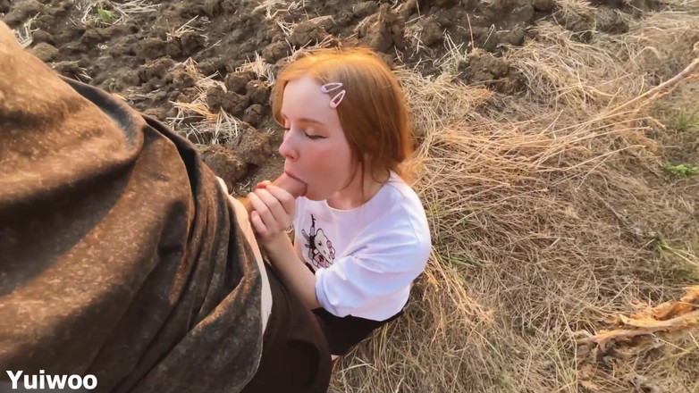 Yuiwoo: Muie blândă la apus de soare de la o roșcată...