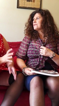 Curvy Mature Friends Sarah Jane & Gilly Sampson Fool Around with Each Other